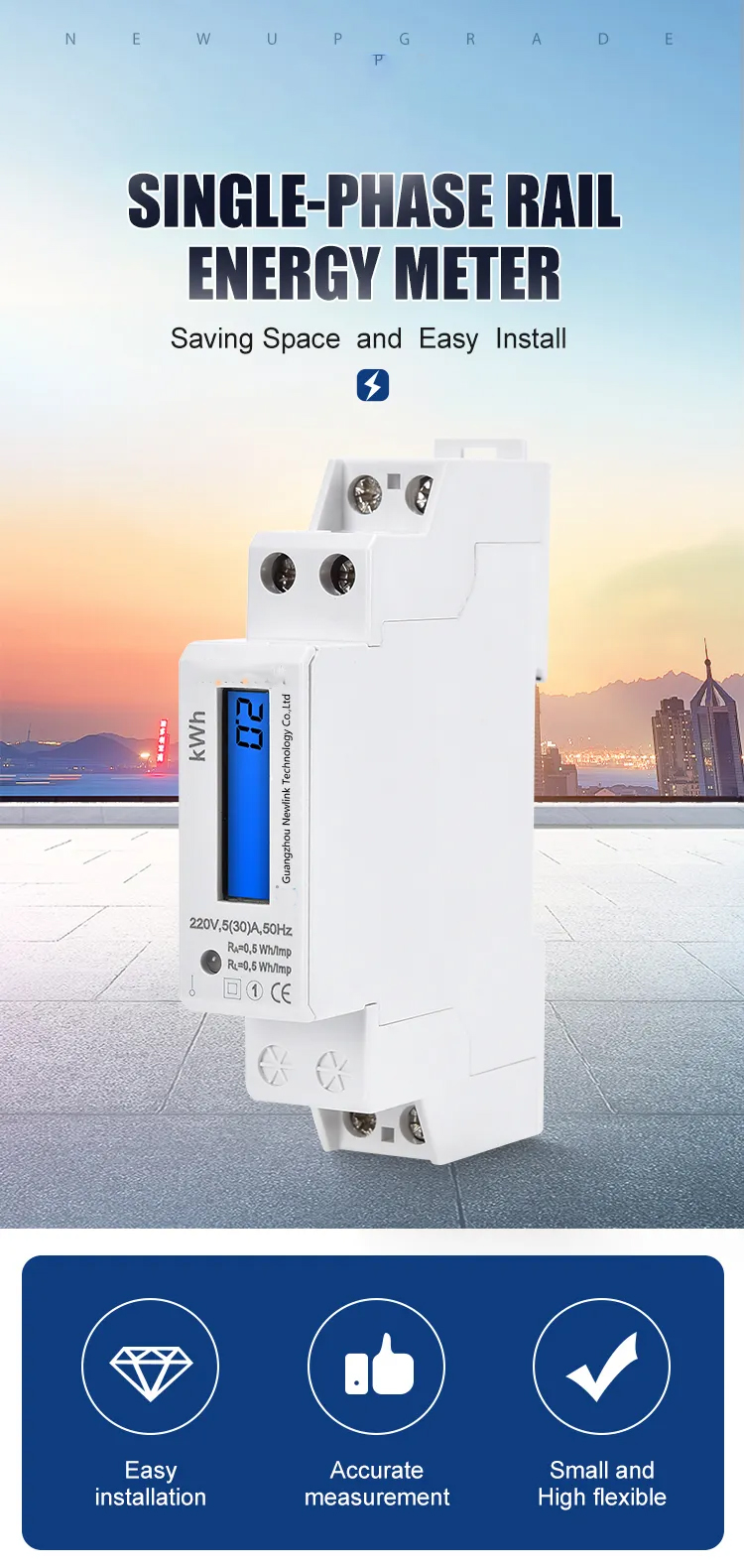 Application and installation of smart din rail energy meter in smart home