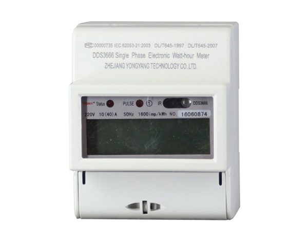 Single phase solar energy meter modbus output